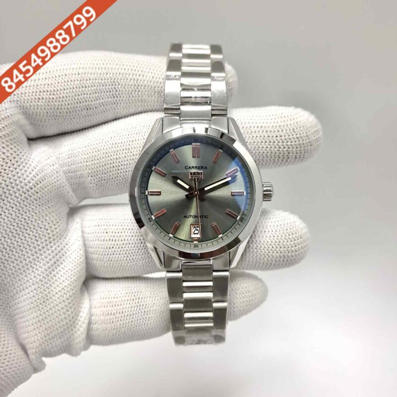 TAG Heuer Carrera Date-Steel Olive Green Dial Swiss Watch