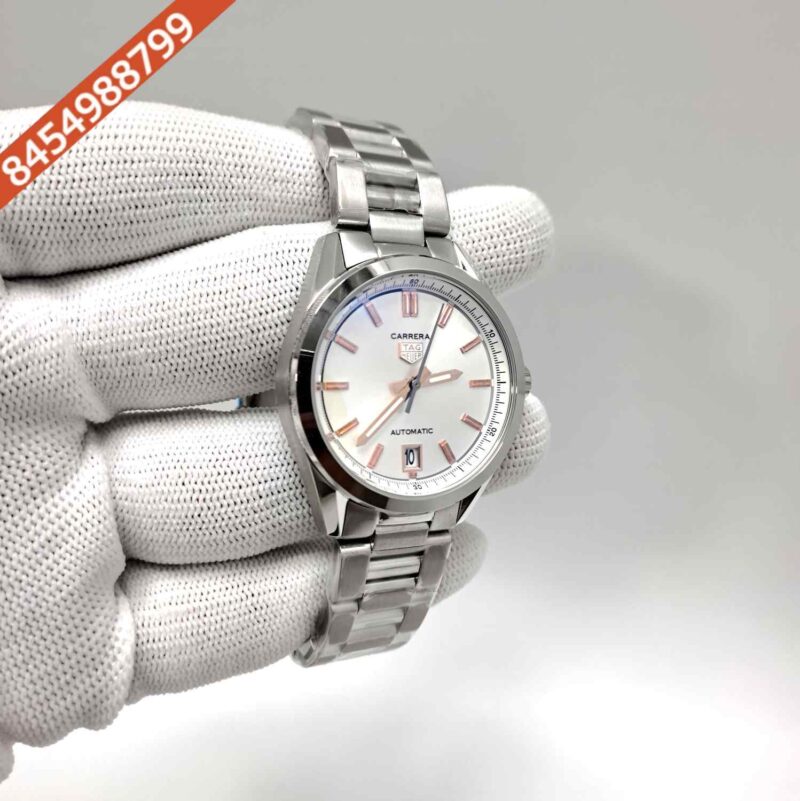 TAG Heuer Carrera Date-Steel White Dial Swiss Watch - Image 3