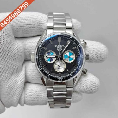 TAG Heuer Seafarer X Hodinkee Carrera Chronograph Black Dial Stainless Steel Strap Swiss Automatic Watch