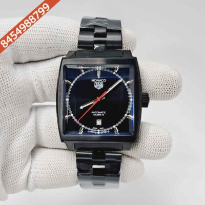 Tag Heuer Monaco Full Black Stainless Strap Swiss Automatic Watch