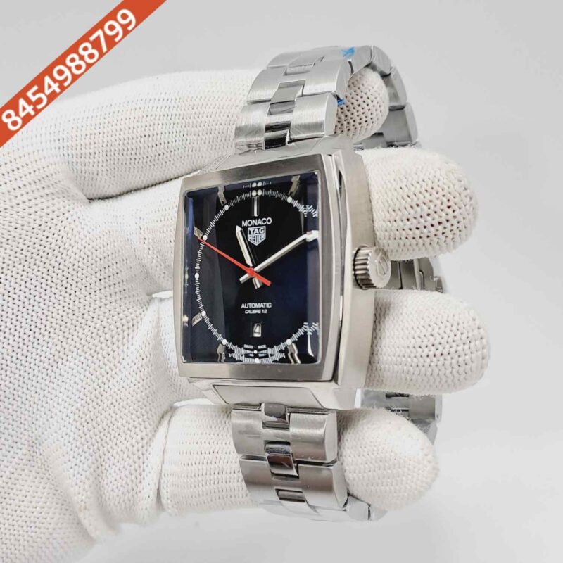 Tag Heuer Monaco Steel Black Dial Swiss Automatic Watch - Image 2