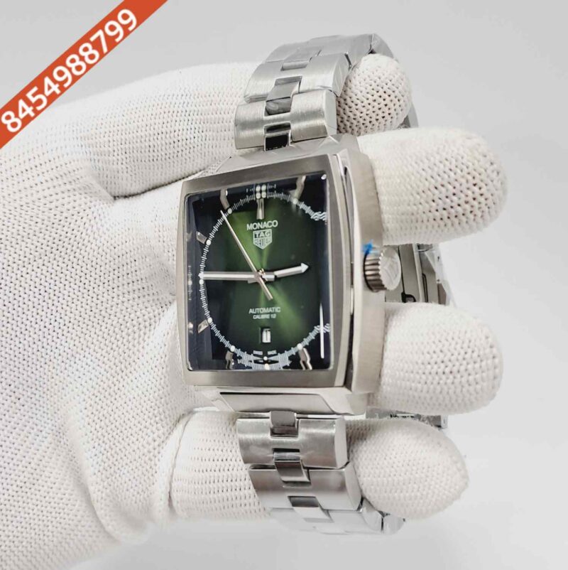 Tag Heuer Monaco Steel Green Dial Swiss Automatic Watch - Image 2