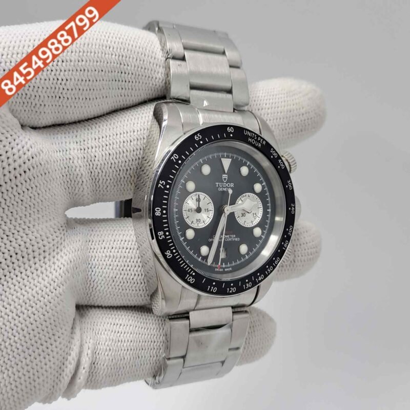 Tudor Black Bay Chronograph Steel Black Dial Swiss Automatic Watch - Image 3