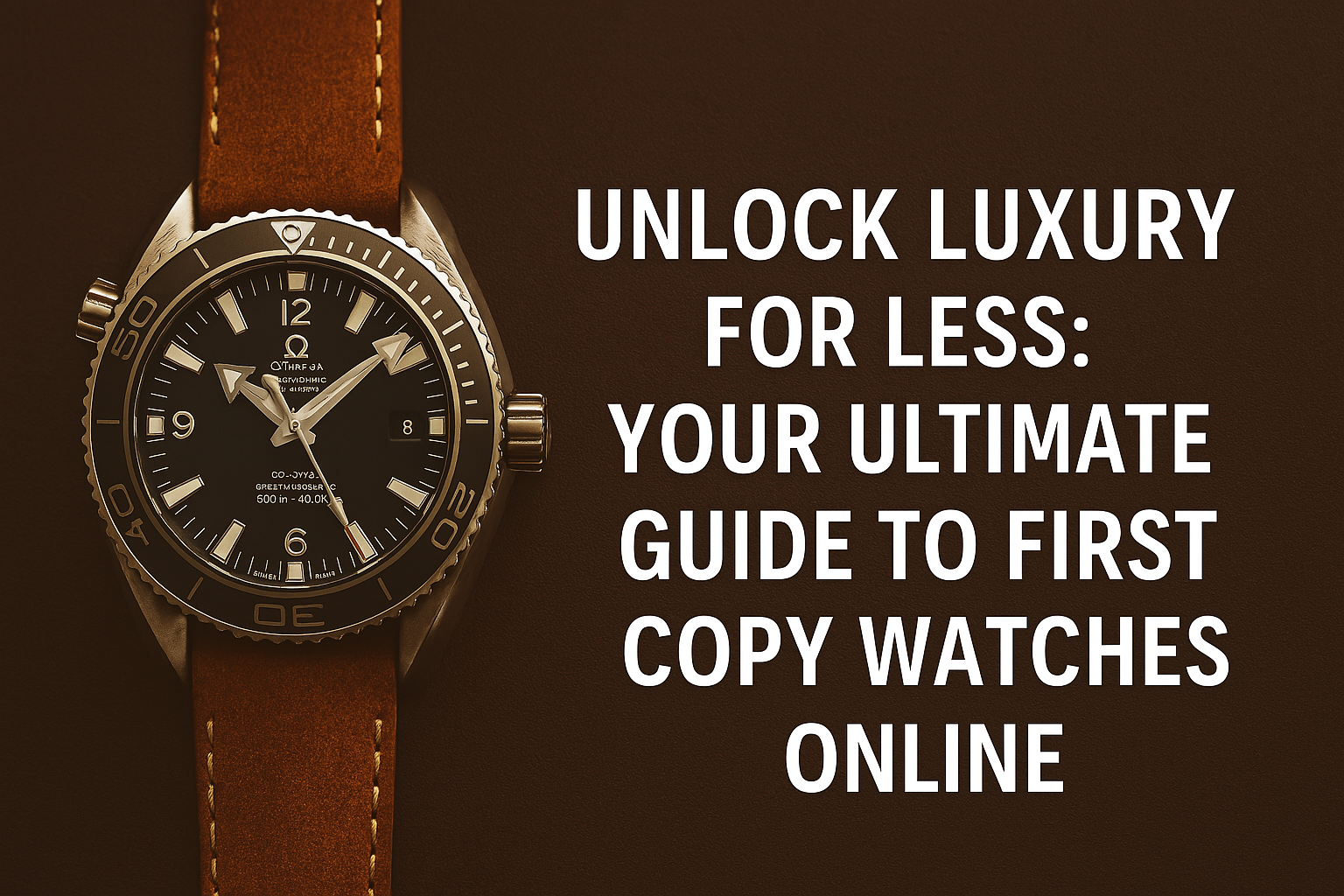 You are currently viewing Unlock Luxury for Less: Your Ultimate Guide to First Copy Watches Online