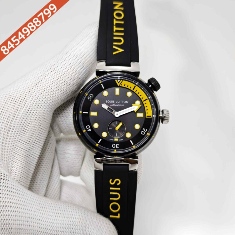 Louis Vuitton Tambour Street Diver Full Black Swiss Automatic Watch