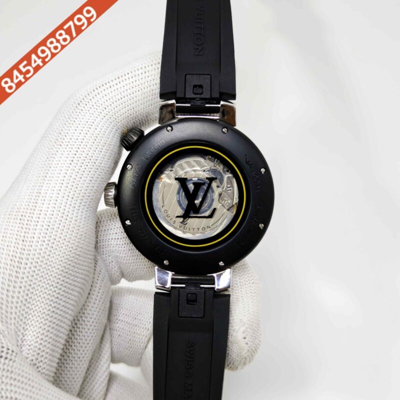 Louis Vuitton Tambour Street Diver Full Black Swiss Automatic Watch - Image 4