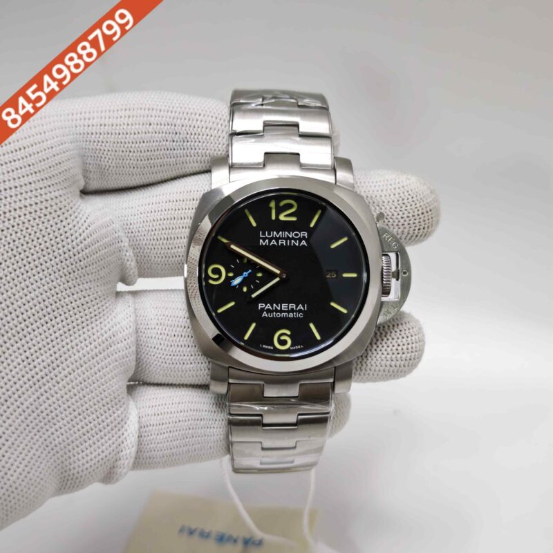 Luminor Panerai Marina Officine PAM 01562 Steel Black Dial Stainless Steel Strap Swiss Automatic Watch