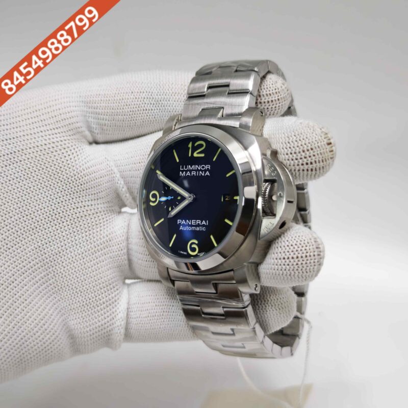 Luminor Panerai Marina Officine PAM 01562 Steel Black Dial Stainless Steel Strap Swiss Automatic Watch - Image 2
