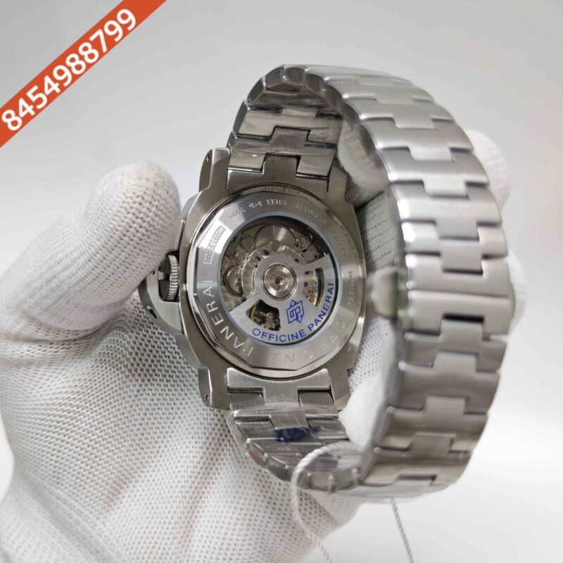Luminor Panerai Marina Officine PAM 01562 Steel Black Dial Stainless Steel Strap Swiss Automatic Watch - Image 4