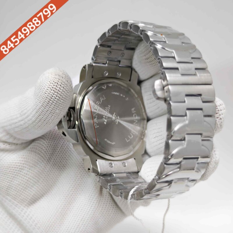 Luminor Panerai Marina Officine PAM01314 Steel Pink Dial Stainless Steel Strap Swiss Automatic Watch - Image 4