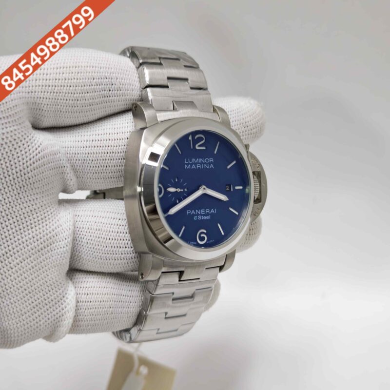 Panerai Luminor Marina PAM01358 Blue Dial Steel Strap Swiss Automatic Watch - Image 3