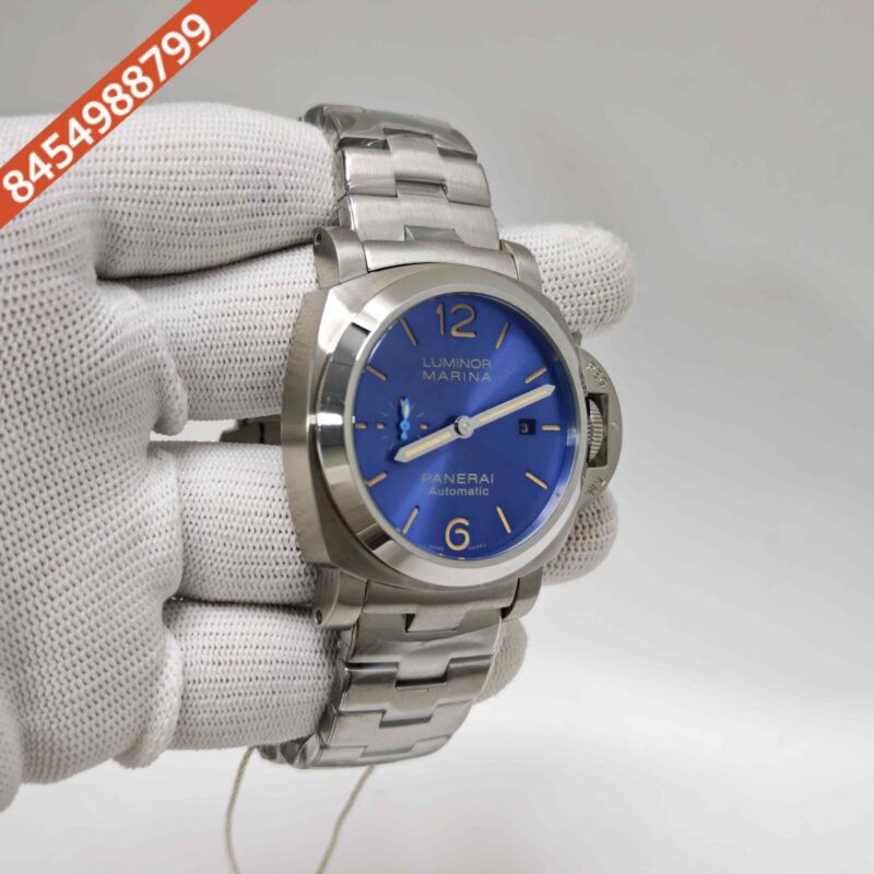 Panerai Luminor Marina Neavy Blue Dial Steel Strap Swiss Automatic Watch - Image 3