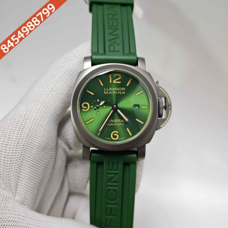 Panerai Luminor Marina Green Dial Green Strap Swiss Automatic Watch