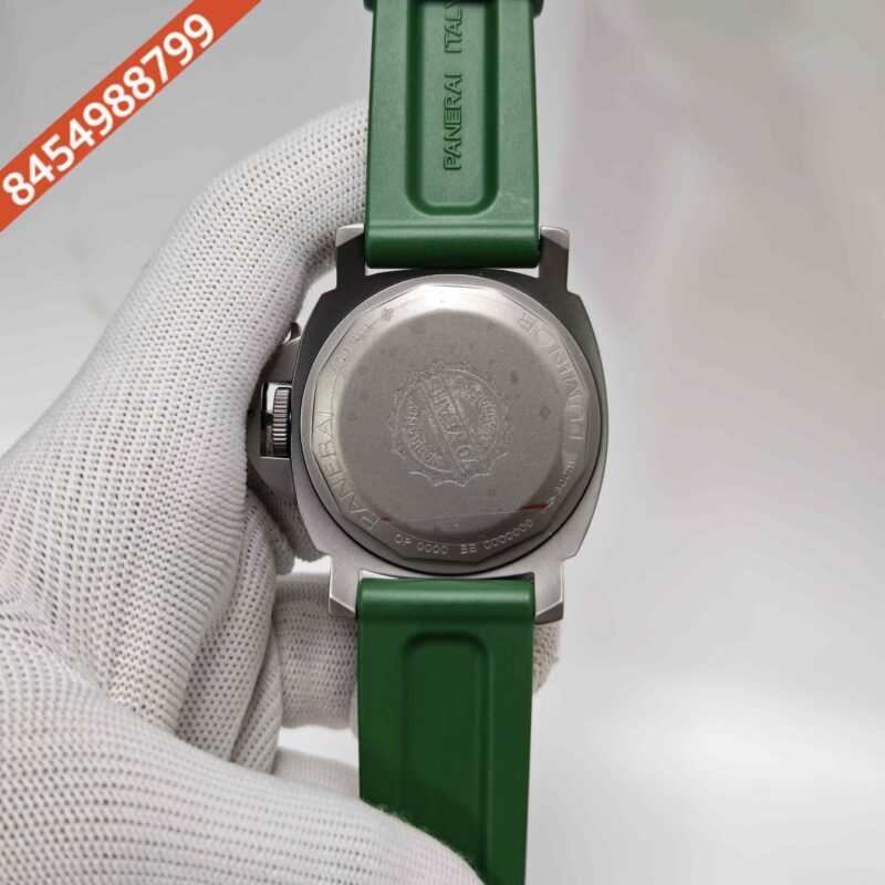Panerai Luminor Marina Green Dial Green Strap Swiss Automatic Watch - Image 4