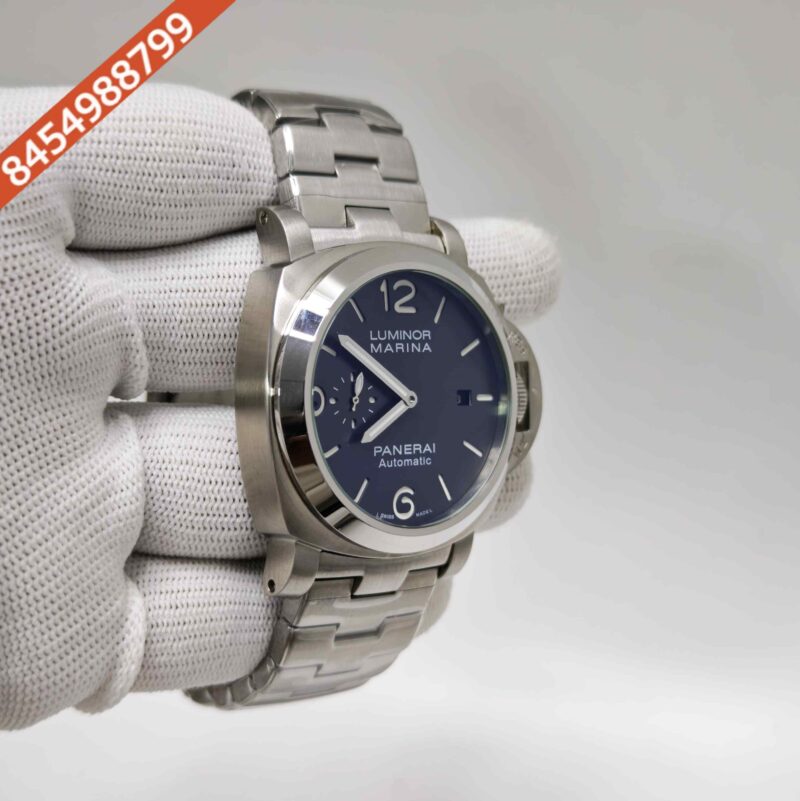 Panerai Luminor Marina Grey Dial Steel Strap Swiss Automatic Watch - Image 3