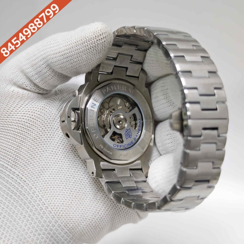 Panerai Luminor Marina Grey Dial Steel Strap Swiss Automatic Watch - Image 4