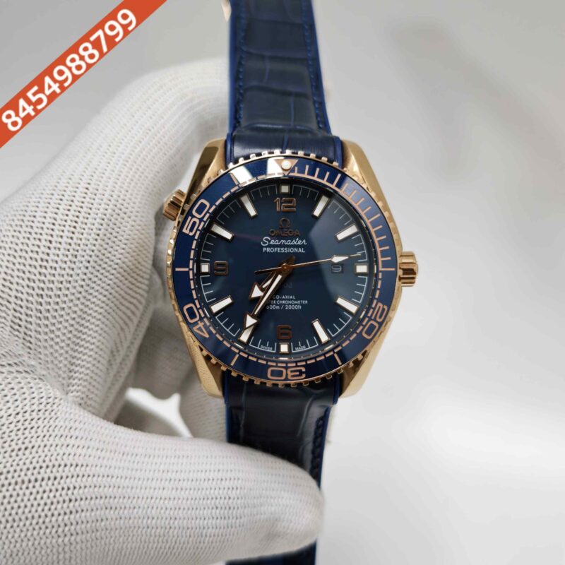 Omega Planet Ocean 600M Co-Axial Black Diver Swiss Automatic Watch
