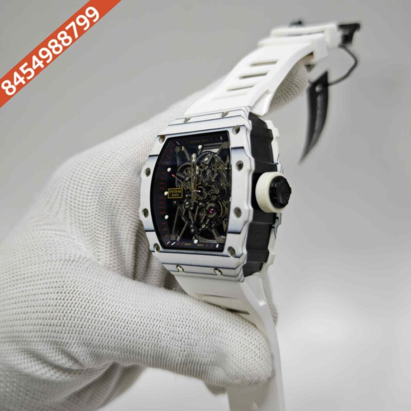Richard Mille RM 35-02 Rafael Nadal Black Carbon Sky Blue Strap Swiss Automatic Watch - Image 2