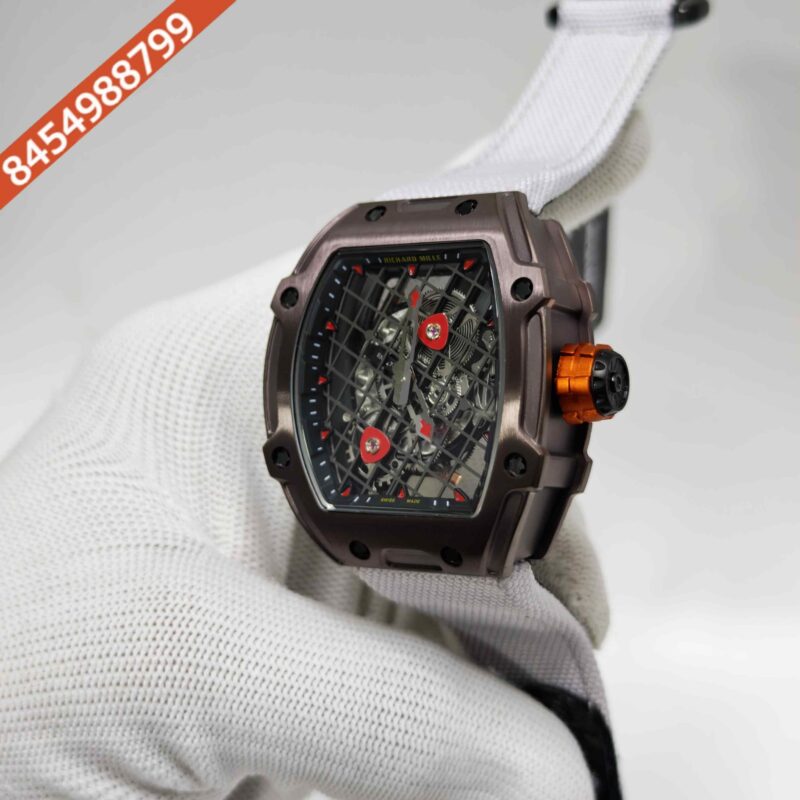 Richard Mille RM 27-04 Rafael Nadal TitaCarb Black Case Blue Strap Swiss Automatic Watch - Image 2