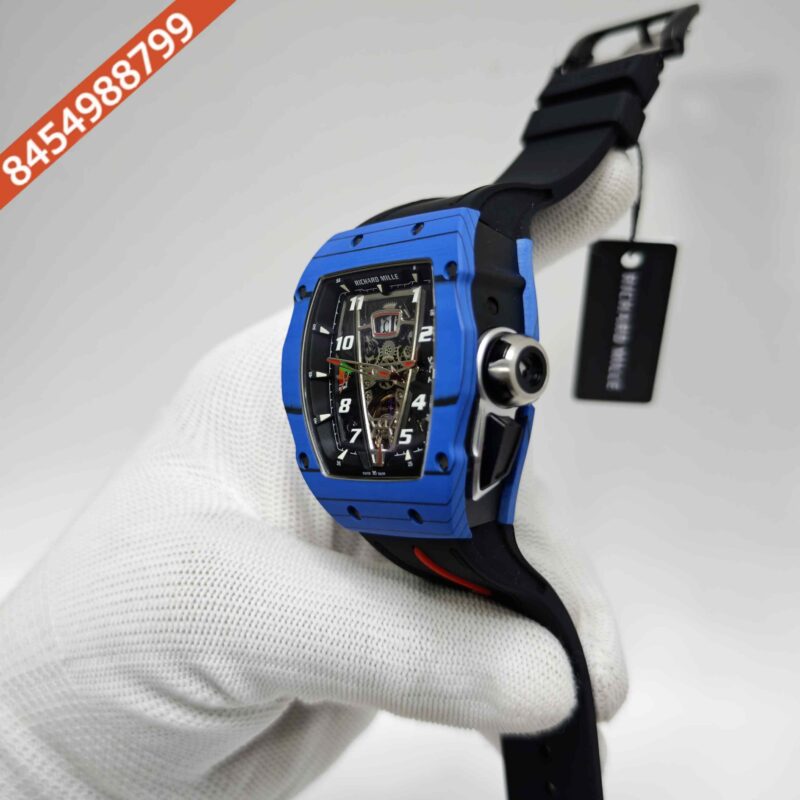 Richard Mille McLaren Speedtail Silver Case Skeleton Dial Silicone Strap Swiss Automatic Watch - Image 2