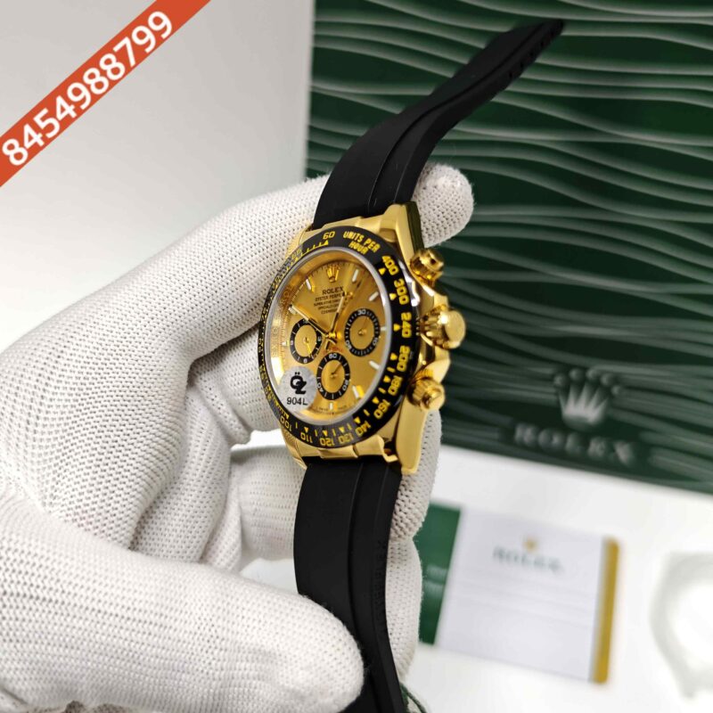 Rolex Oyster Perpetual Cosmograph Daytona Golden Steel Swiss Semi ETA Automatic Watch - Image 2