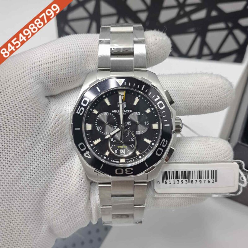 TAG Heuer Aquaracer 300M Chronograph CAY111B Steel Black Dial Store Quality Swiss Quartz Watch