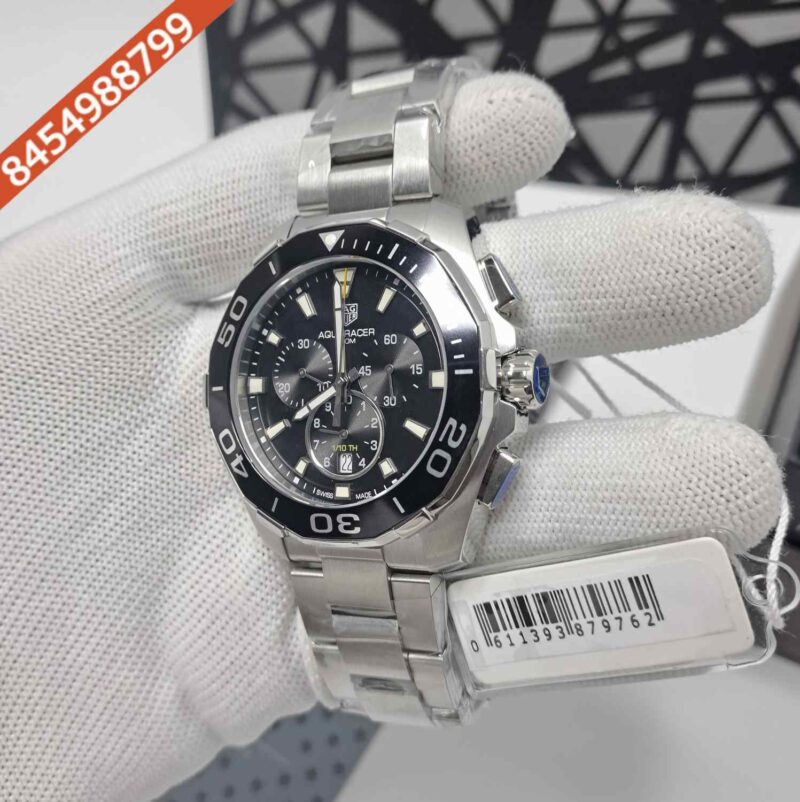 TAG Heuer Aquaracer 300M Chronograph CAY111B Steel Black Dial Store Quality Swiss Quartz Watch - Image 2