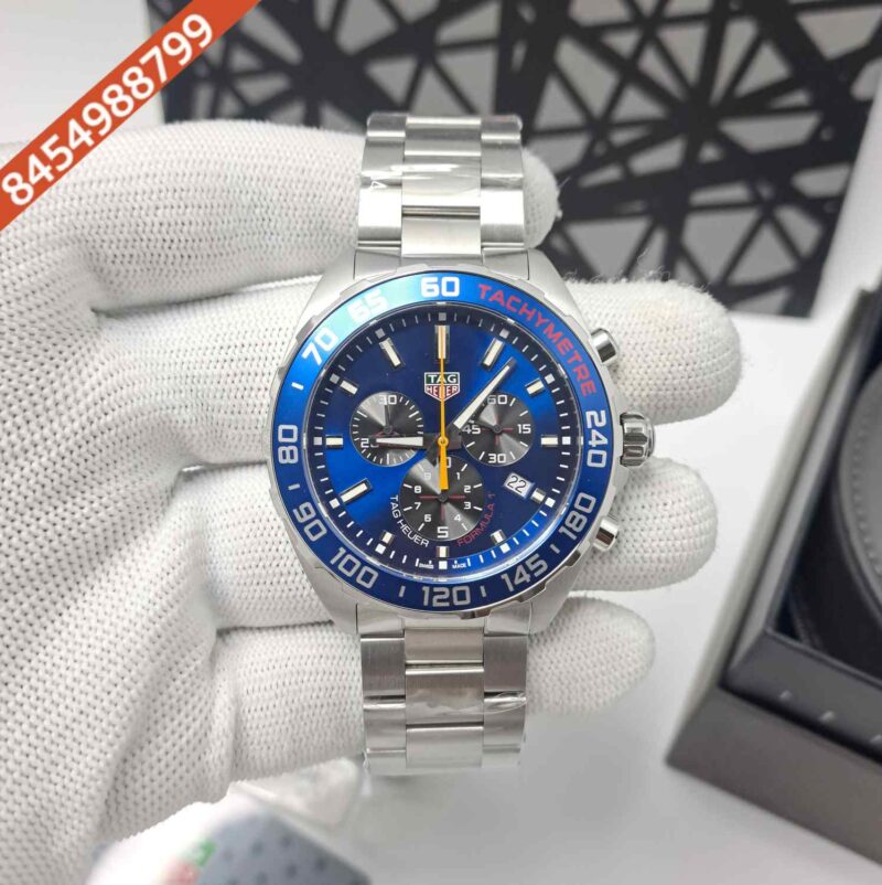 TAG Heuer Formula 1 Chronograph x Red Bull Racing Steel Blue Dial Store Quality Swiss Automatic Watch