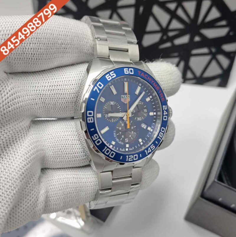 TAG Heuer Formula 1 Chronograph x Red Bull Racing Steel Blue Dial Store Quality Swiss Automatic Watch - Image 3
