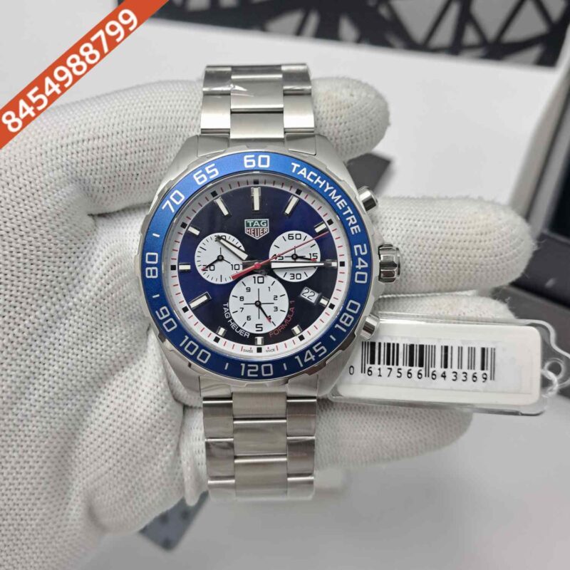 Tag Heuer Formula 1 Chronograph CAZ1018 Steel Blue Dial Store Quality Swiss Automatic Watch