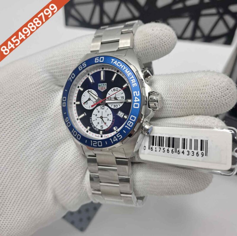 Tag Heuer Formula 1 Chronograph CAZ1018 Steel Blue Dial Store Quality Swiss Automatic Watch - Image 2