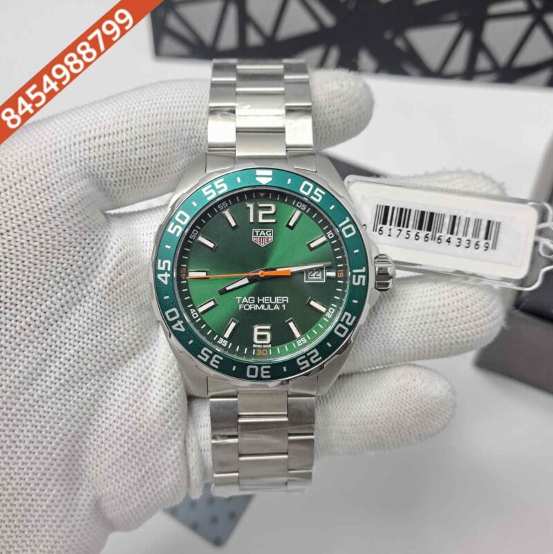 Tag Heuer Formula 1 WAZ1017 Steel Green Dial Store Quality Swiss Automatic Watch