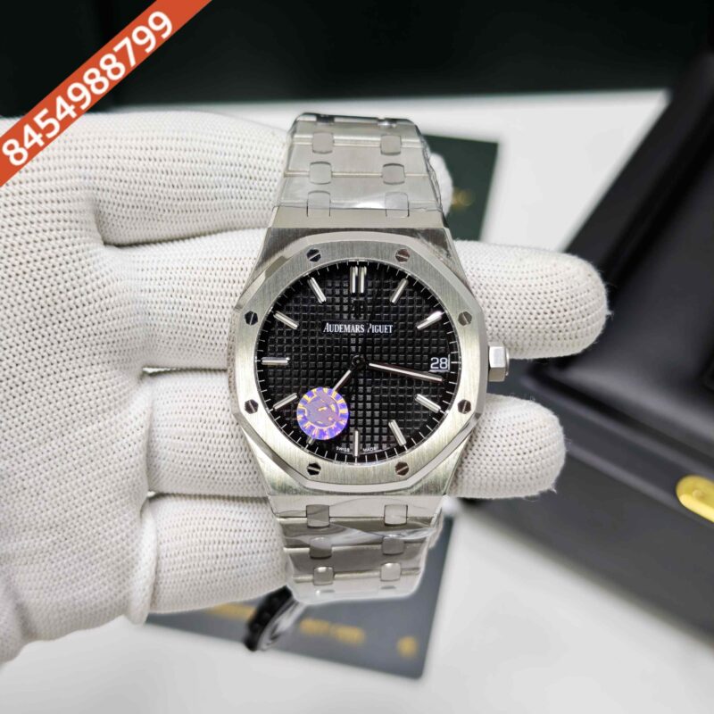 Audemars Piguet Royal Oak Selfwinding Stainless Steel Black Dial Swiss ETA Automatic Watch