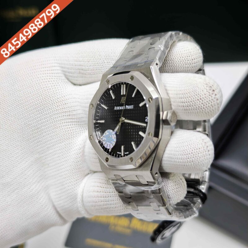Audemars Piguet Royal Oak Selfwinding Stainless Steel Black Dial Swiss ETA Automatic Watch - Image 2