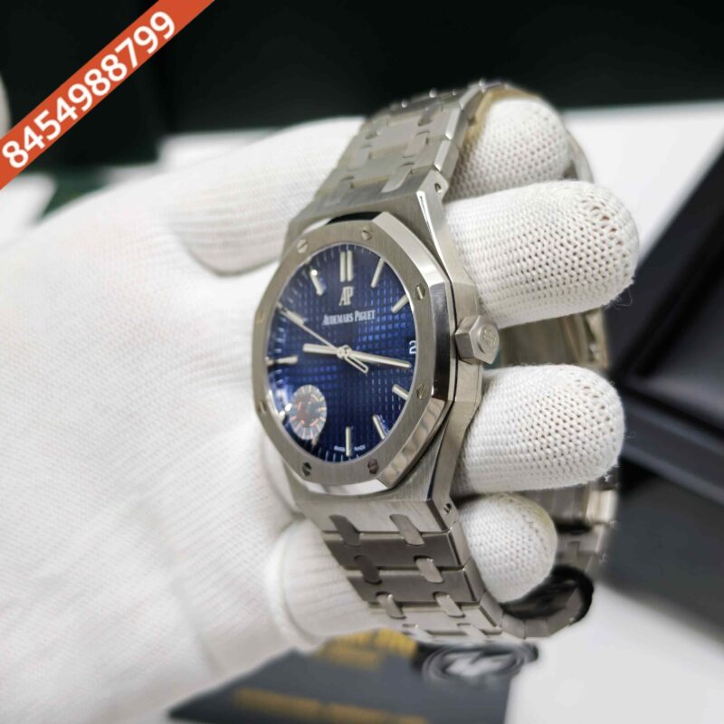 Audemars Piguet Royal Oak Selfwinding Stainless Steel Blue Dial Swiss ETA Automatic Watch - Image 2