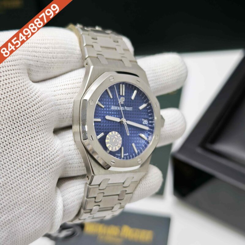 Audemars Piguet Royal Oak Selfwinding Stainless Steel Blue Dial Swiss ETA Automatic Watch - Image 3