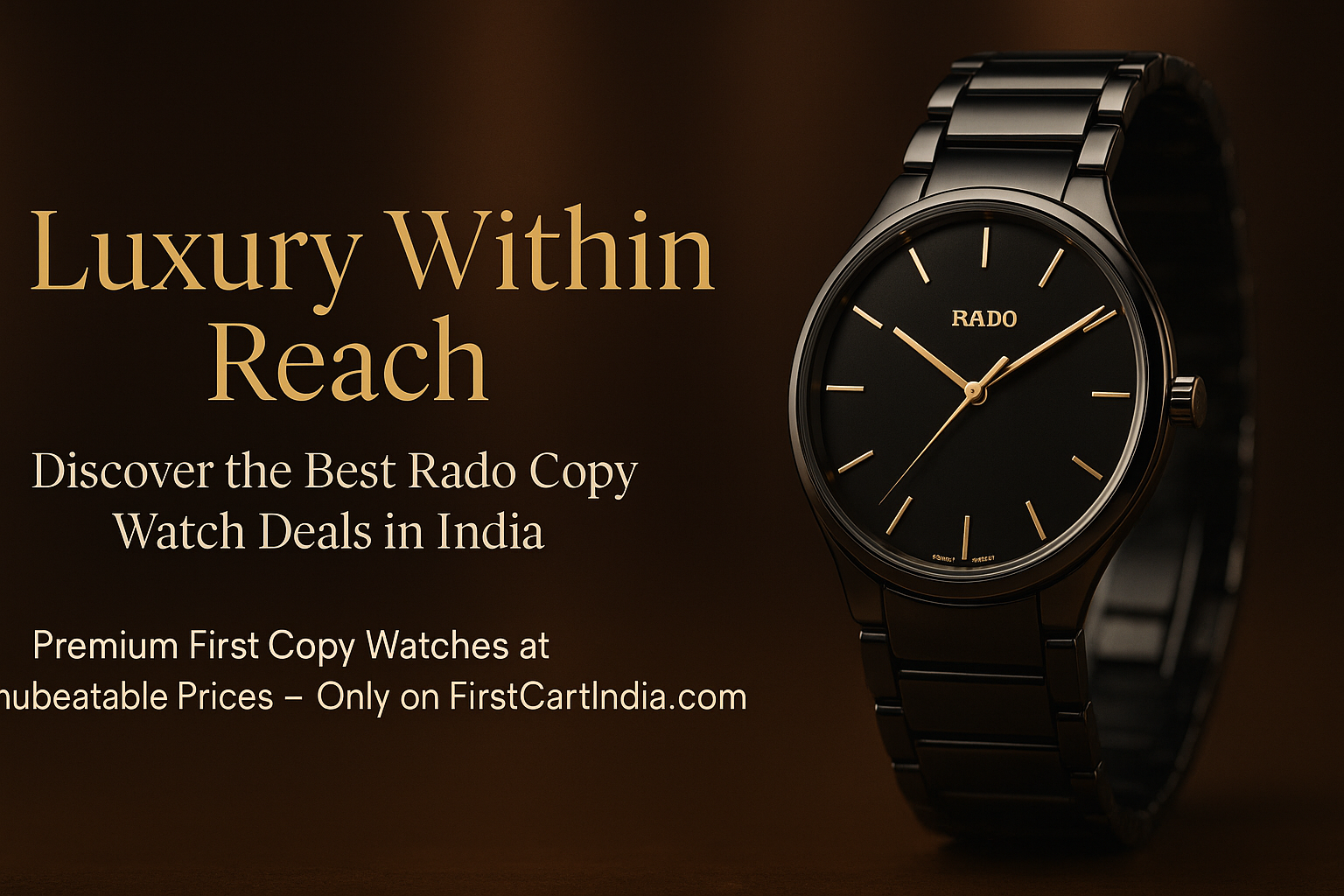 Read more about the article Luxury Within Reach: Discover the Best Rado Copy Watch Deals in India