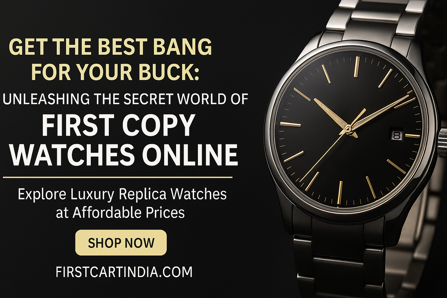 Read more about the article Get the Best Bang for Your Buck: Unleashing the Secret World of First Copy Watches Online