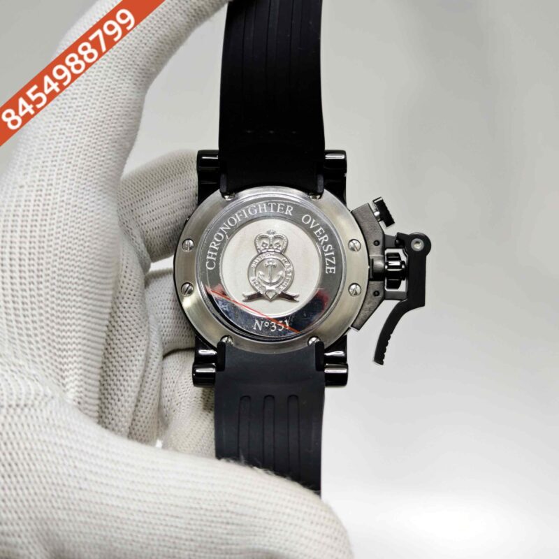 Graham Chronofighter Black Edition Rubber strap Swiss Watch - Image 4