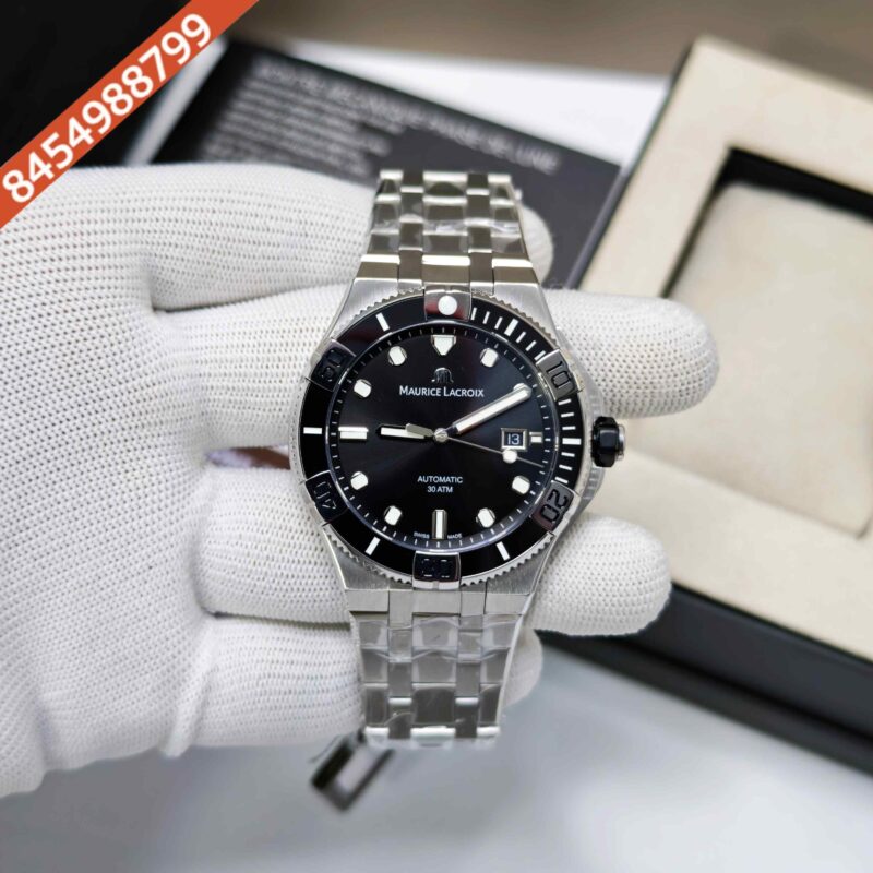 Maurice Lacroix Aikon Venturer Stainless Steel Black Dial Swiss Automatic Watch