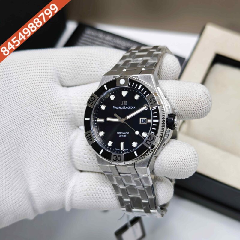 Maurice Lacroix Aikon Venturer Stainless Steel Black Dial Swiss Automatic Watch - Image 2