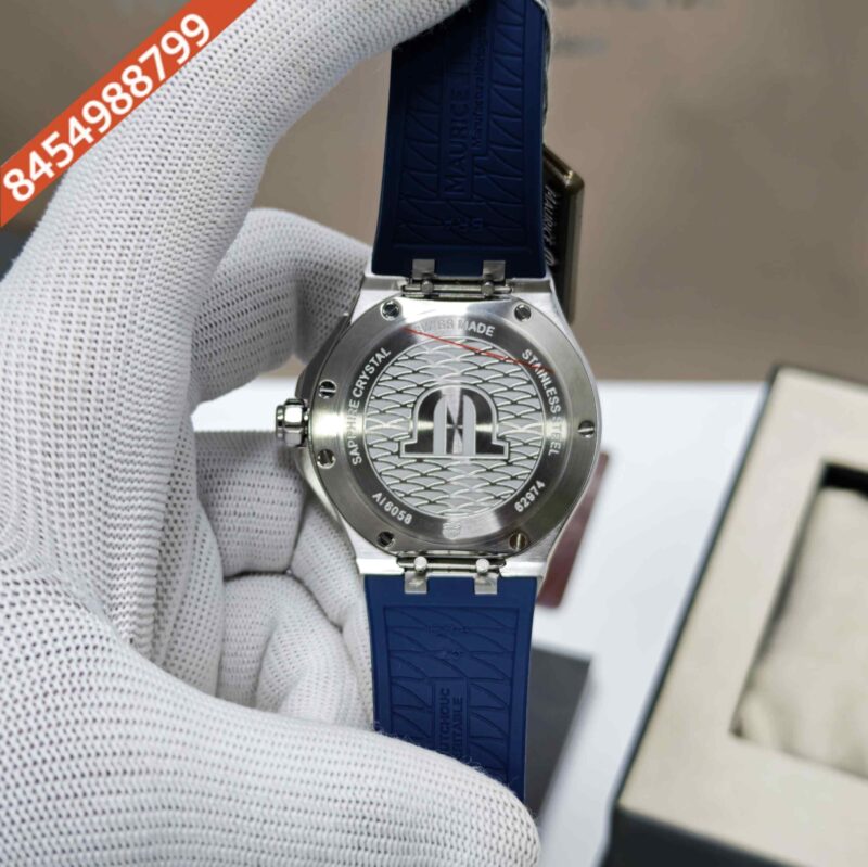 Maurice Lacroix Aikon Venturer Steel Blue Dial Rubber Strap Swiss Automatic Watch - Image 4