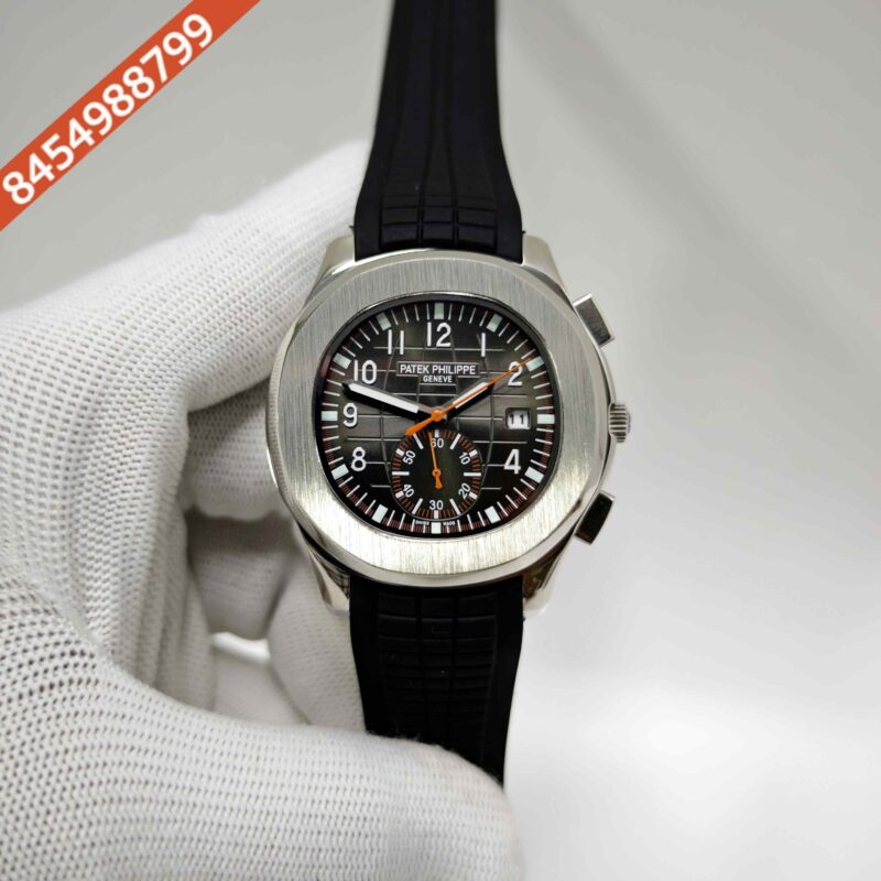 Patek Philippe Aquanaut Chronograph Steel Black Dial Swiss Automatic Watch