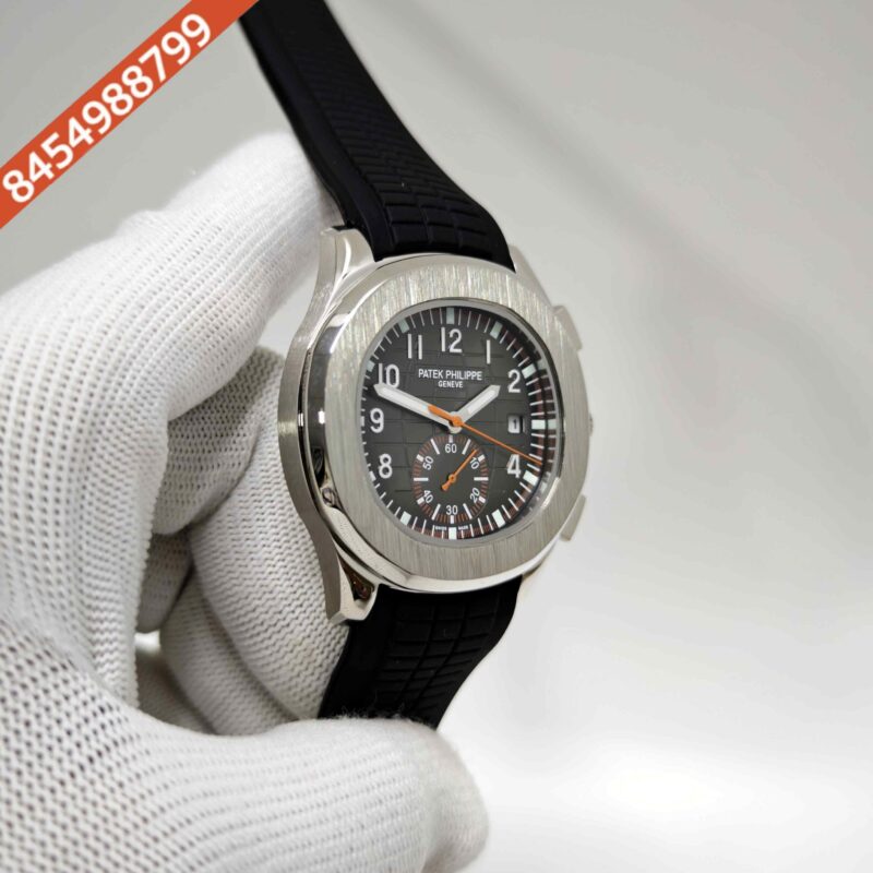 Patek Philippe Aquanaut Chronograph Steel Black Dial Swiss Automatic Watch - Image 3
