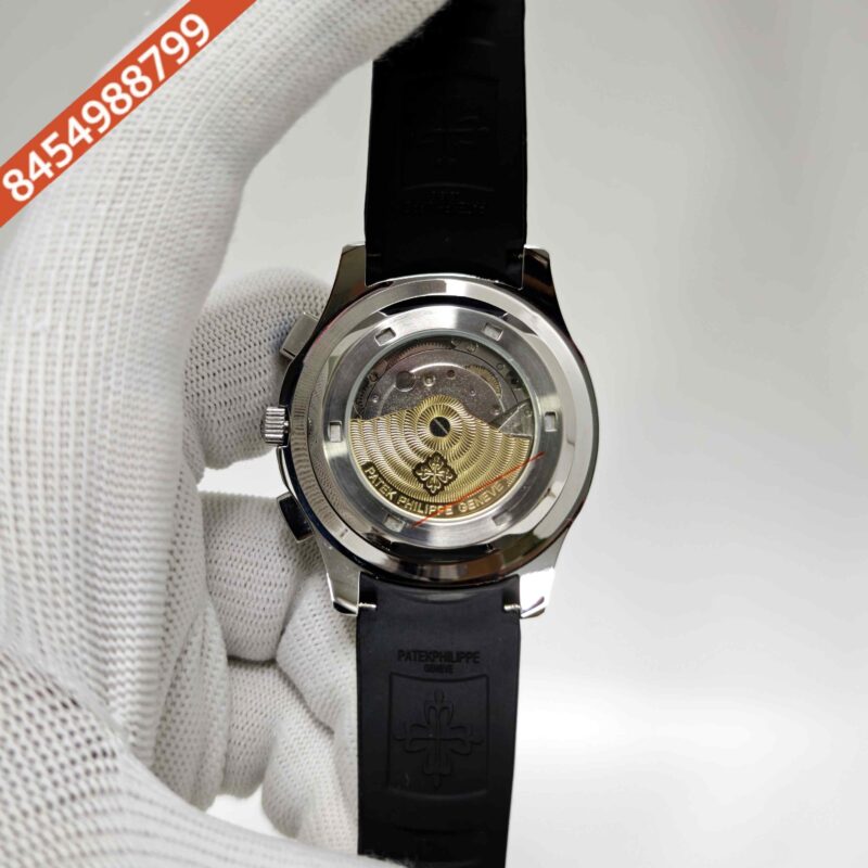 Patek Philippe Aquanaut Chronograph Steel Black Dial Swiss Automatic Watch - Image 4