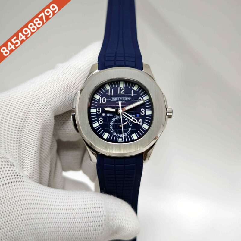 Patek Philippe Aquanaut Chronograph Steel Blue Dial Swiss Automatic Watch