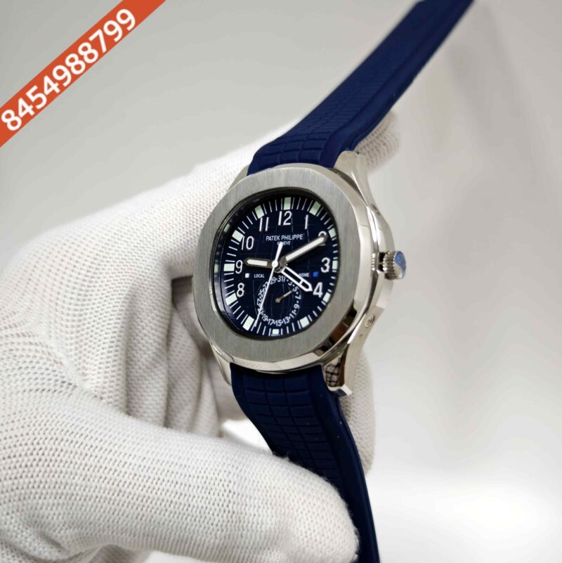 Patek Philippe Aquanaut Chronograph Steel Blue Dial Swiss Automatic Watch - Image 2