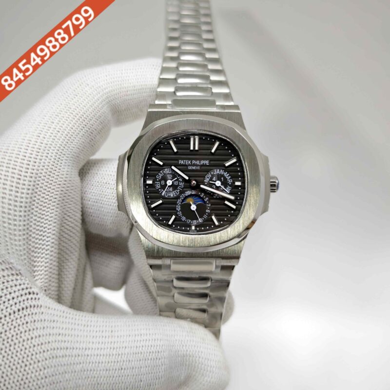 Patek Philippe Nautilus Annual Calendar Steel Black Dial Swiss Automatic Watch