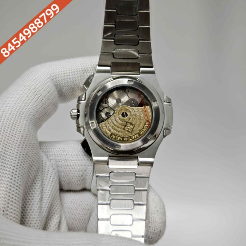 Patek Philippe Nautilus Chronograph Travel Time Grey Dial stainless steel Swiss Automatic watch - Image 4