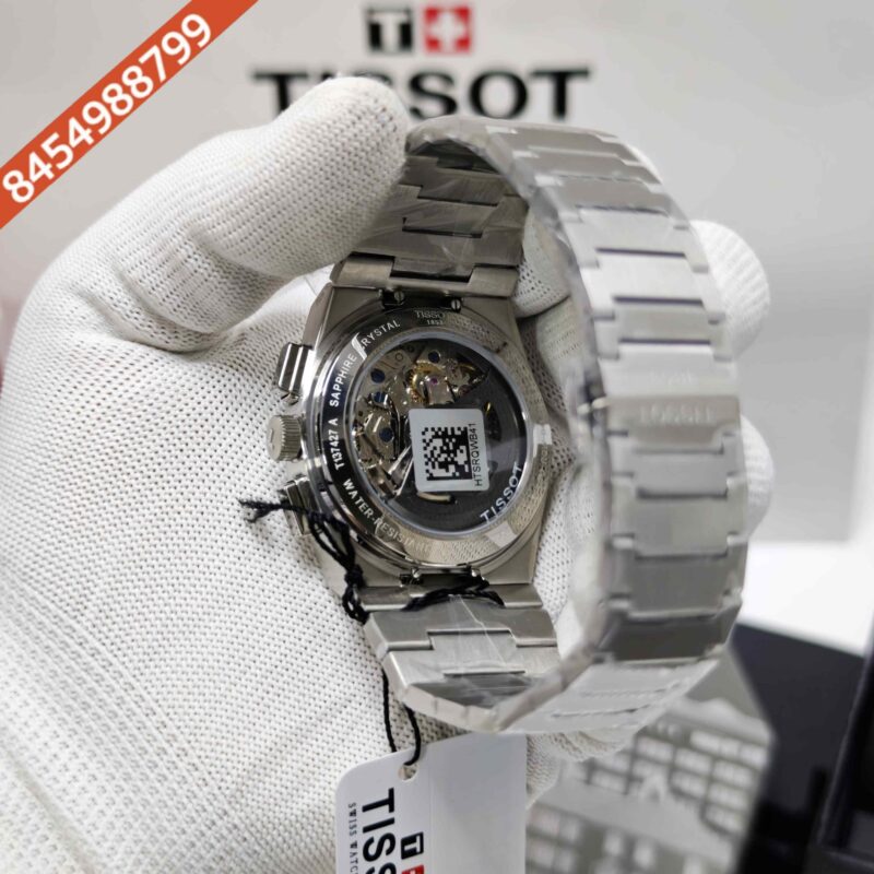 Tissot 1853 T-Classic PRX Chronograph Steel Green Dial Store Quality Swiss Automatic Watch - Image 4
